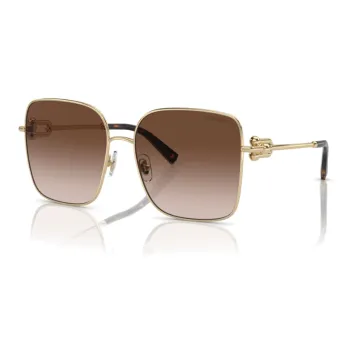 TIFFANY & CO. Metal Irregular Shape Sunglasses Women's Gold