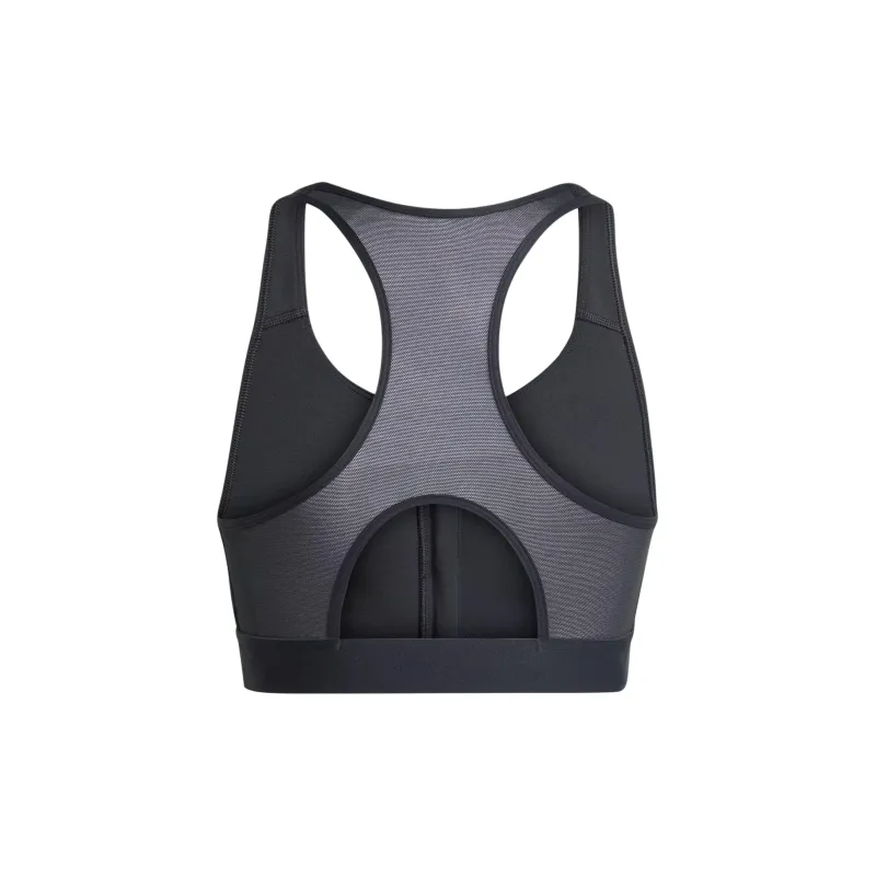 Adidas Powerreact Medium Support Zip Bra Sports Underwear Women's Black-1