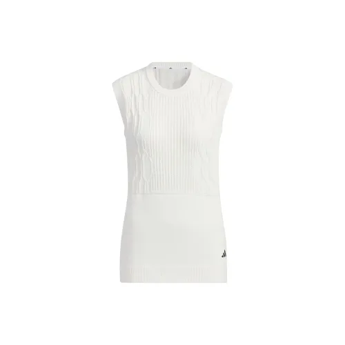 Adidas Primeknit Gradation Pattern Vest Tank Tops Women's White