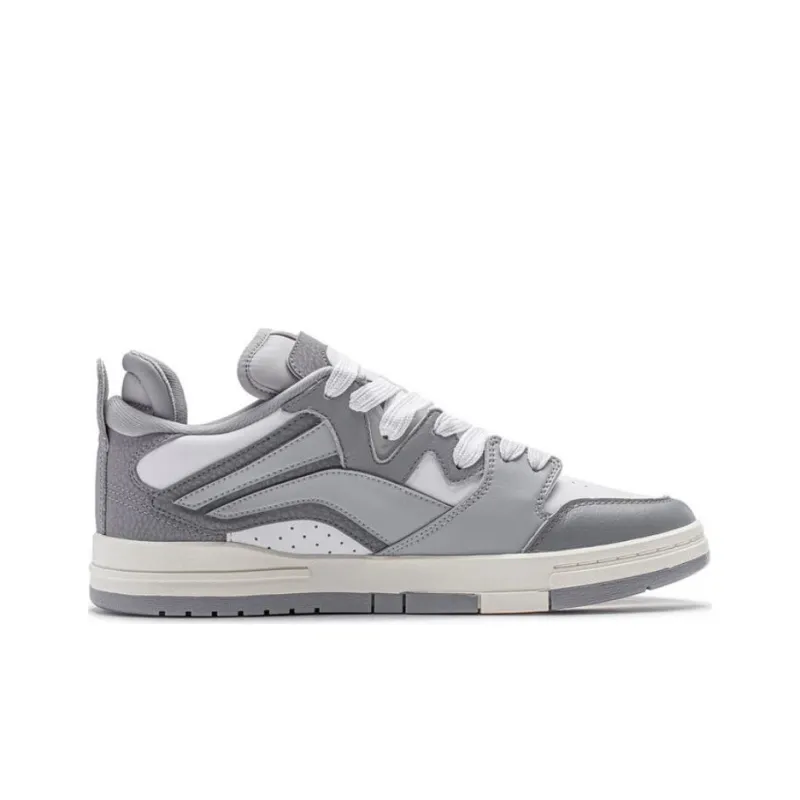 LiNing Wei Wu PRO PRO Wear Resistant Slip Resistant Lightweight Skateboard Shoes Men's Gray-1