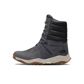 THE NORTH FACE ThermoBall Anti Slip Wear Resistant High Top Mountaineering & Hiking Shoes Men's Gray White