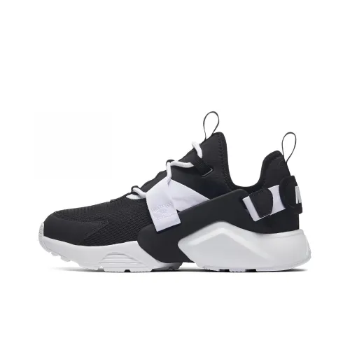 Nike Air Huarache Running Shoes Men Low-Top Black/White