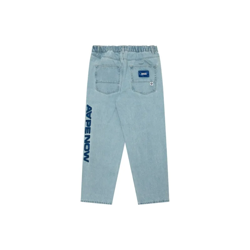 Aape Logo appliqué Wide leg Jeans-1