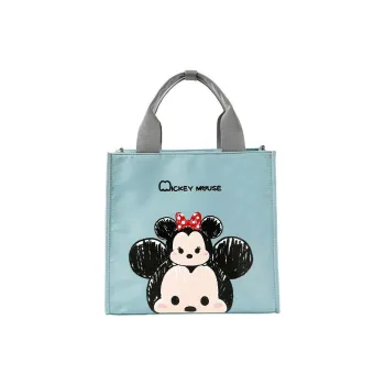Disney Polyester Small Square Bag One Shoulder Crossbody Backpack Handbag Unisex White/Blue/Pink