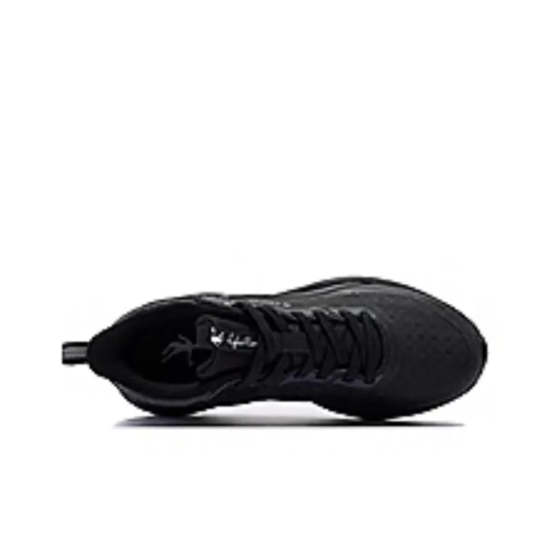 QIAODAN Streamer 4.0 Cushioning Low Top Running Shoes Women's Black-3
