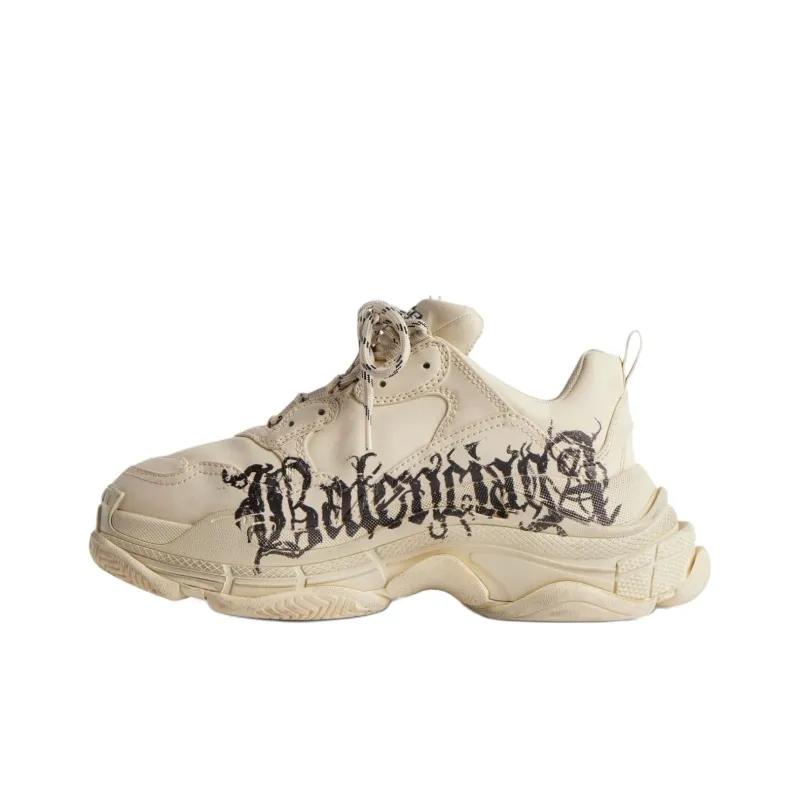 Balenciaga Triple S Diy Metal White Red-1