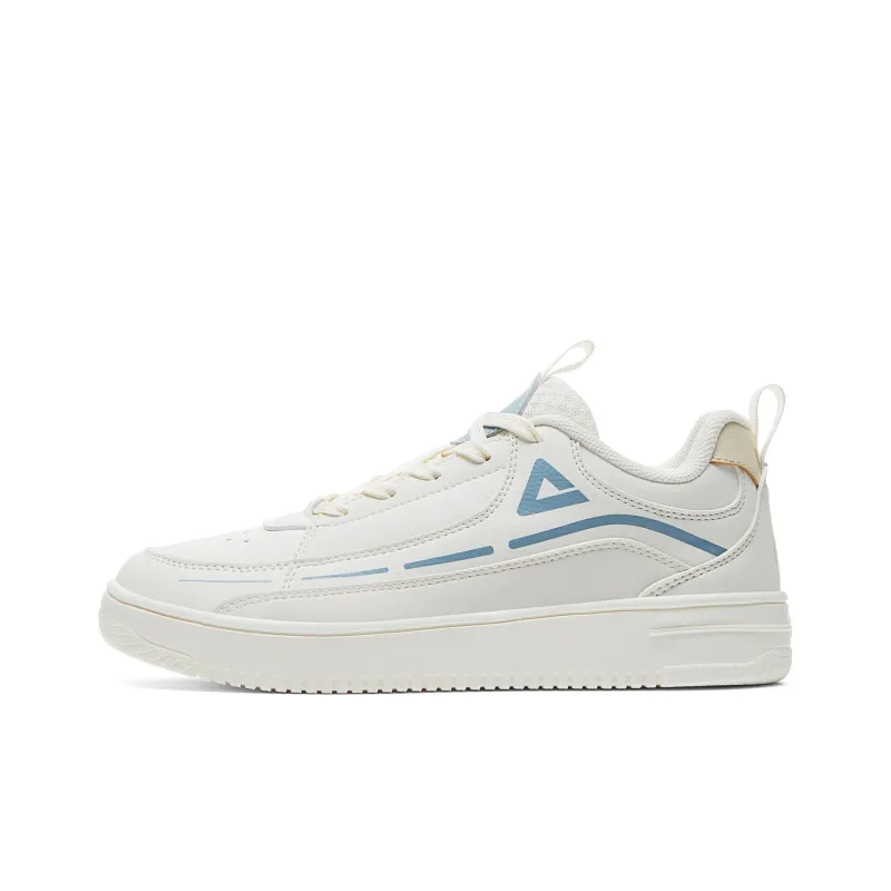 PEAK Skateboard Shoes Women's Low Top Ecru/Moon Blue-0