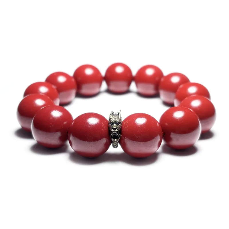 MOUNTAINS AND MANS Reconstructed Cinnabar Bracelets Men's-8