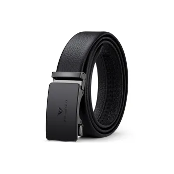 WilliamPOLO Cow Leather Leather Belts Men's Width: 3.5cm