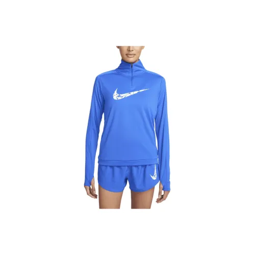 Nike Swoosh T-Shirts Women's Dark Blue