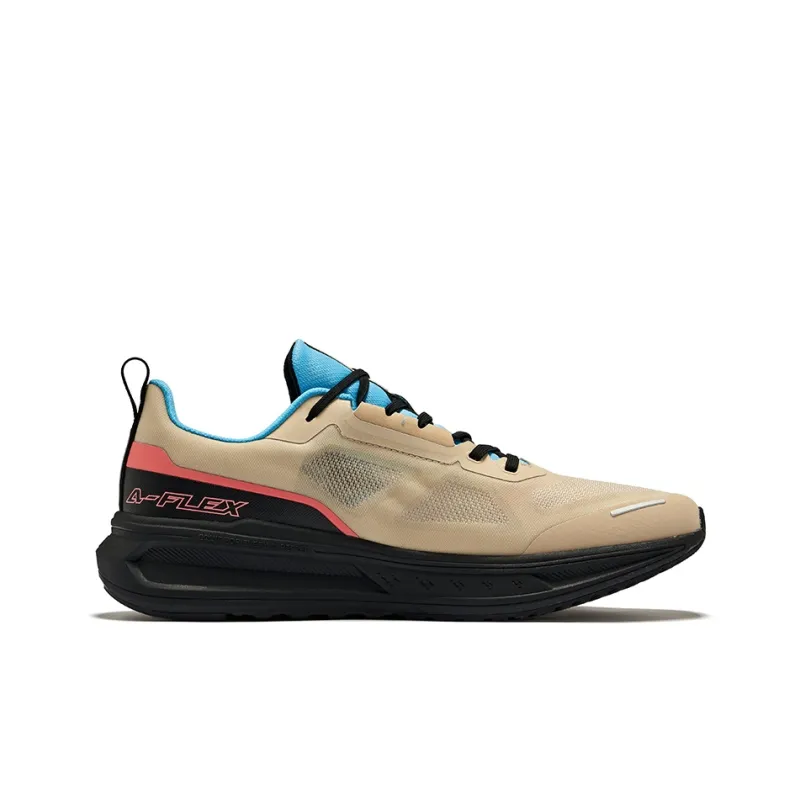 Erke Siye Pro Cushioned Slip-Resistant Low-Top Running Shoes Men's Oat Swim Pool Blue-1