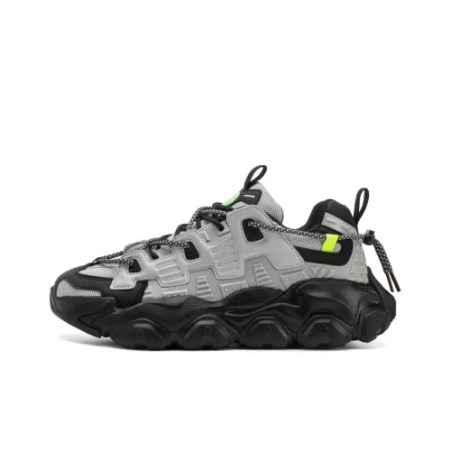 SPHU Low Top Chunky Sneakers Unisex Gray Black