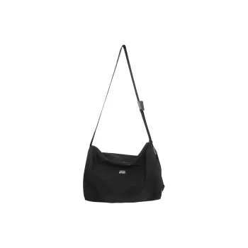 Deli Bear Nylon Gym Bag Luggage Bag Crossbody Bag Shoulder Bag Regular Unisex Black/Red