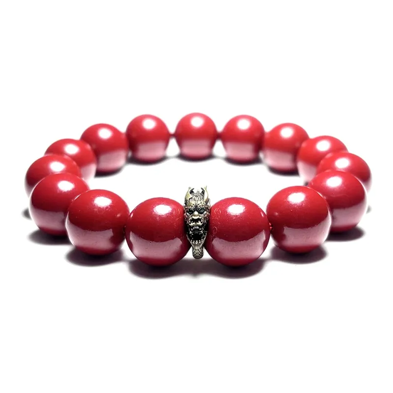 MOUNTAINS AND MANS Reconstructed Cinnabar Bracelets Men's-2