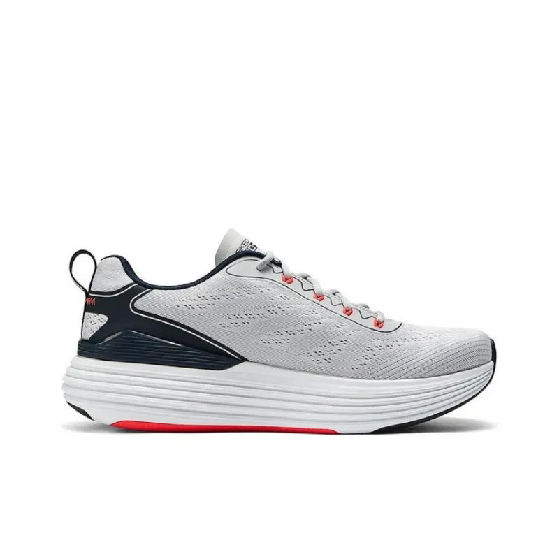 Skechers Cushioning Wear Resistant Low Top Casual Shoes Men's Gray Black-1