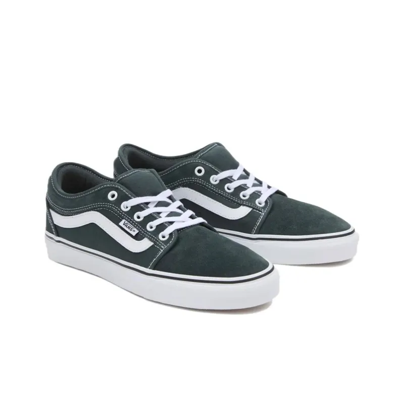 Vans CHUKKA Water-Resistant Coverage Low-Top Skateboard Shoes Women's Black White-1