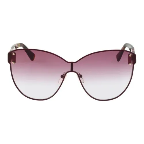 LONGCHAMP Irregular Shape Sunglasses Women's Purple