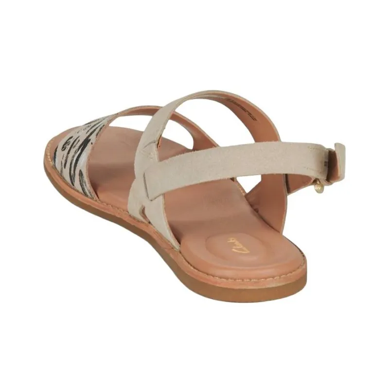 Clarks Strap Sandals Women's White-3