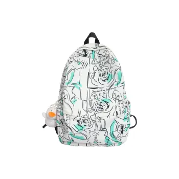 Deli Bear Nylon Backpack Regular Unisex White/Gray