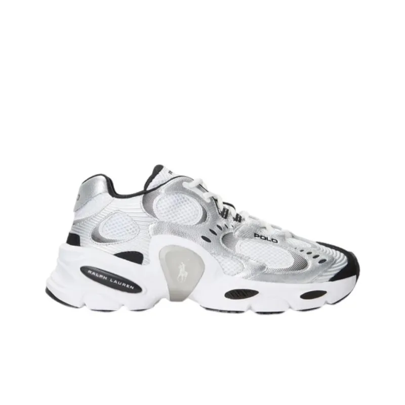 Polo Ralph Lauren Low Top Casual Shoes Men's Silver White-1