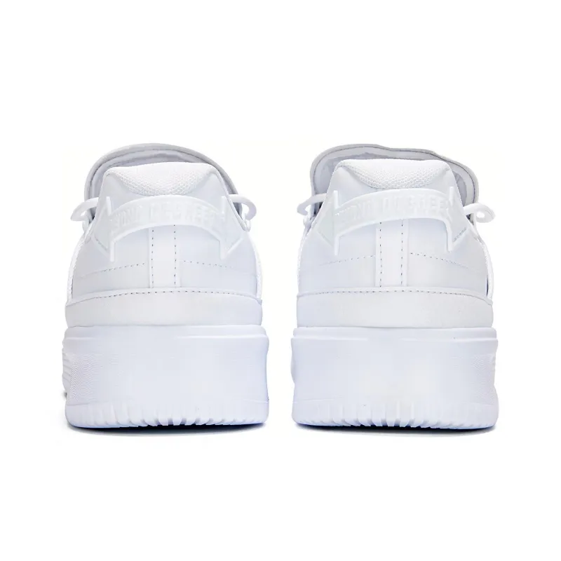 361° Slip Resistant Coverage Wear Resistant Lightweight Breathable Balance Low Top Skateboard Shoes Men's White-2