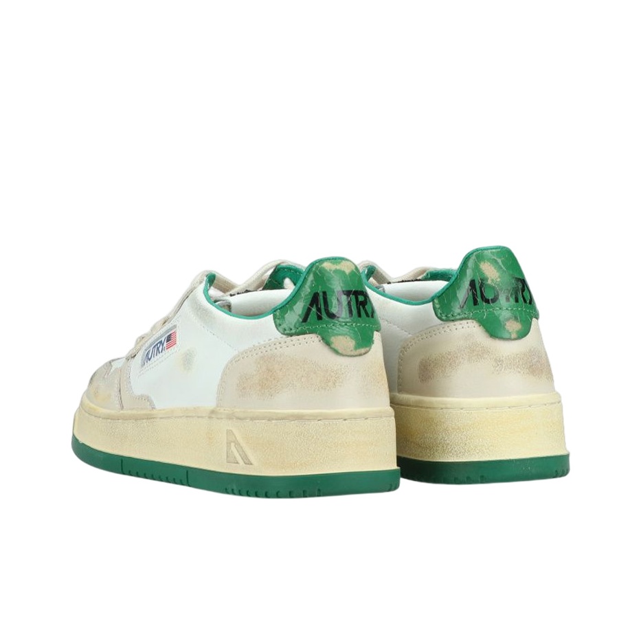 ★AUTRY★MEDALIST SUPER VINTAGE LOW★white and green★ Autry Medalist Basket *Super Vintage* Sneaker » Buy online now!