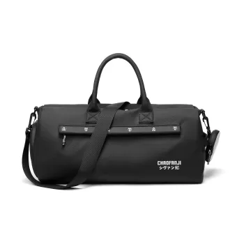 CHAOFANJI Membrana Dermalis Gym Bag Travel Bag Crossbody Bag Medium Size Unisex White/Black