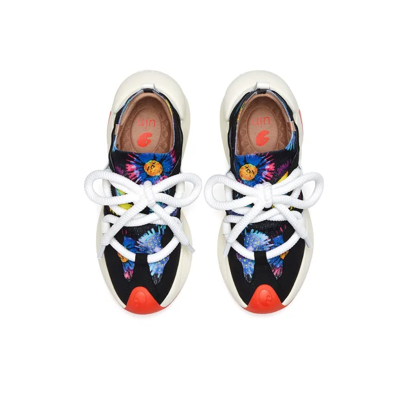 U.IN Painted Travel Shoes Bilbao A1 & A2 Artistic Collection Chunky Sneakers Women's-31