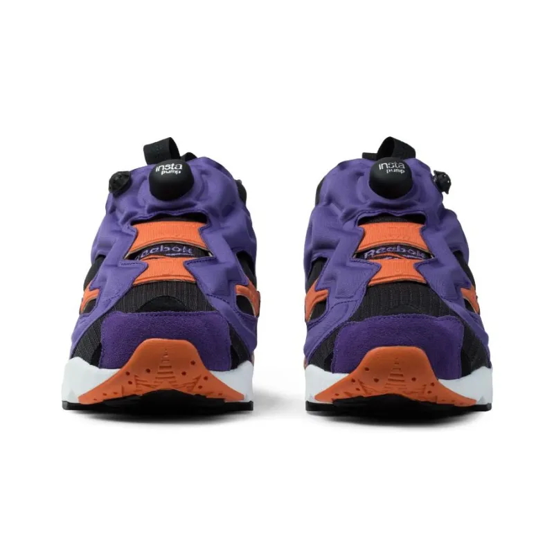 Reebok Instapump Fury Cushioned Slip Resistant Low Top Casual Running Shoes Unisex Purple Black-3