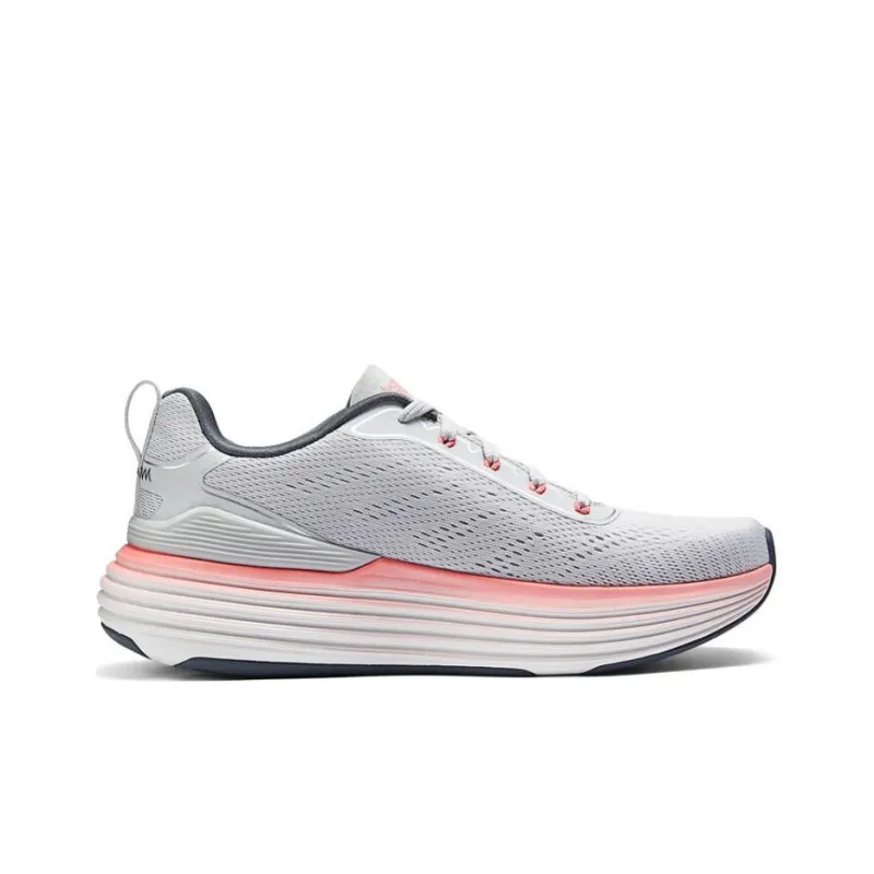 Skechers Cushioning Anti Slip And Wear Resistant Low Top Casual Shoes Women's Gray Red-1
