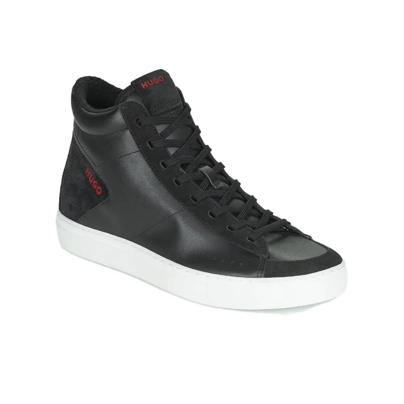 HUGO BOSS High Top Skateboard Shoes Men's Black-2