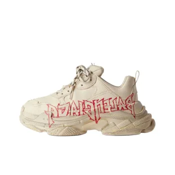 Balenciaga Triple S Diy Metal White Red
