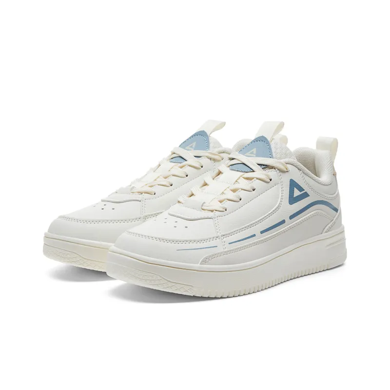 PEAK Skateboard Shoes Women's Low Top Ecru/Moon Blue-2