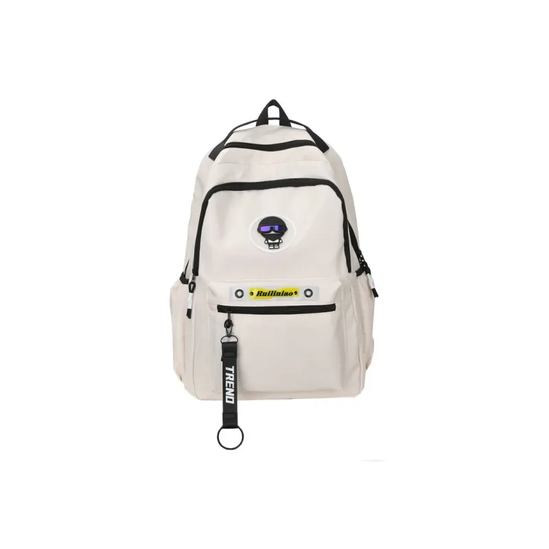 GEERDUN Nylon Backpack Regular Unisex Dark Gray/Black/Khaki/Light Gray/White-6