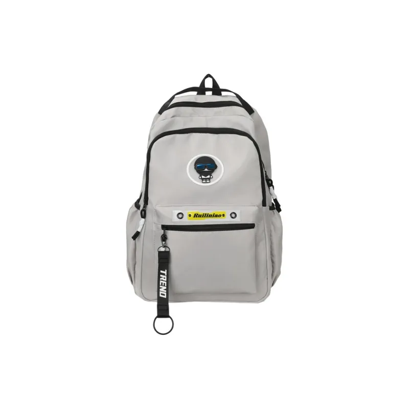 GEERDUN Nylon Backpack Regular Unisex Dark Gray/Black/Khaki/Light Gray/White-4