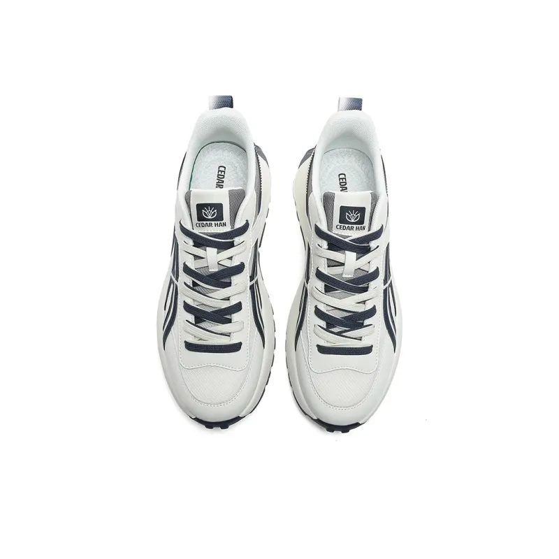 CEDAR HAN Cushioning Abrasion Resistant Breathable Coverage Height Increasing Rebound Low Top Casual Shoes Unisex-3