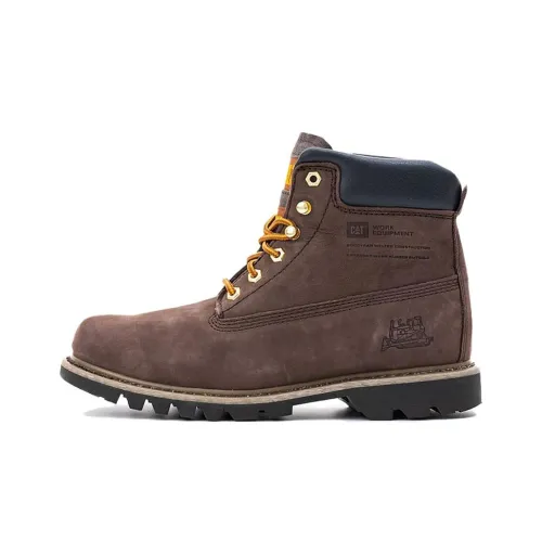 CAT Outdoor Shoes Men High-Top Light Brown