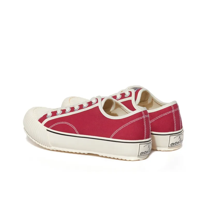 Excelsior BOLT ARCHIVE Canvas Shoes Unisex Low Top White/Red-2