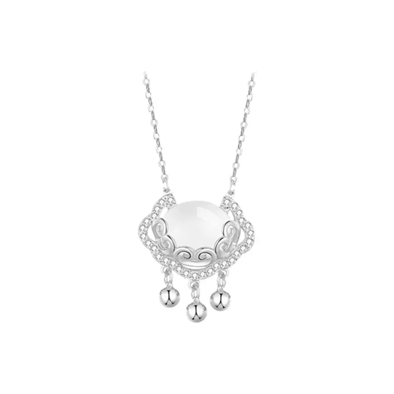 Olampe Chalcedony Jade Necklaces Women's-7