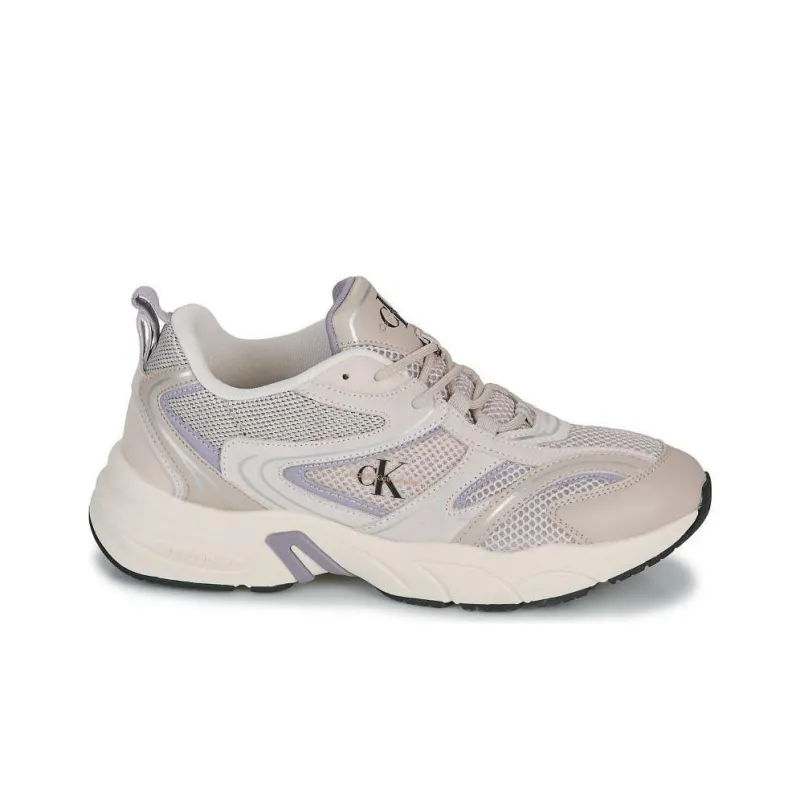 CKJ CALVIN KLEIN JEANS Low-Top Casual Shoes Women's Gray Purple-1