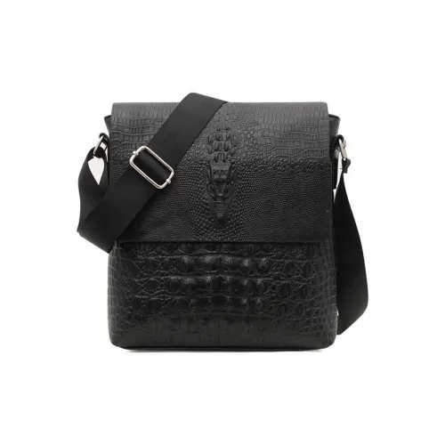 ALNI BITTON PU Commute Bag Shoulder Bag Crossbody Bag Regular Men's Black/Brown