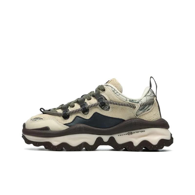 FILA FUSION QD96 Slip Resistant Low Top Chunky Sneakers Women's Beige-0
