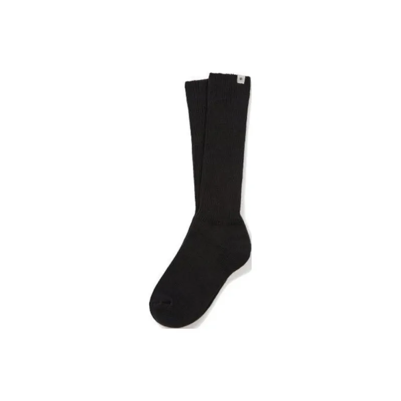 Snow Peak Knee-High Socks Unisex 1 Pack Black-0