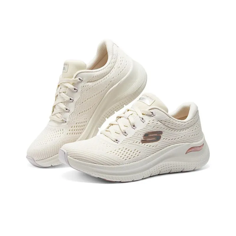 Skechers ARCH FIT 2.0 Cushioned Anti Slip And Wear Resistant Lightweight Low Top Casual Shoes Women's Beige-2
