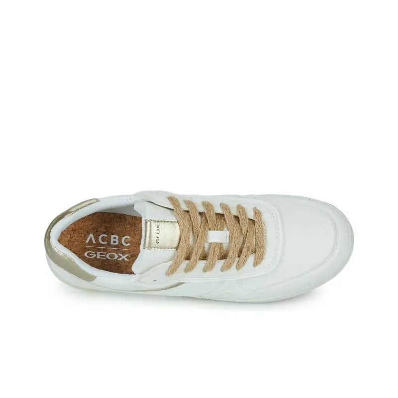 GEOX Low Top Skateboard Shoes Women's White-4