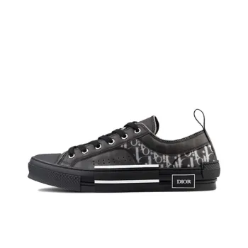 DIOR B23 Low Top Canvas Oblique Black