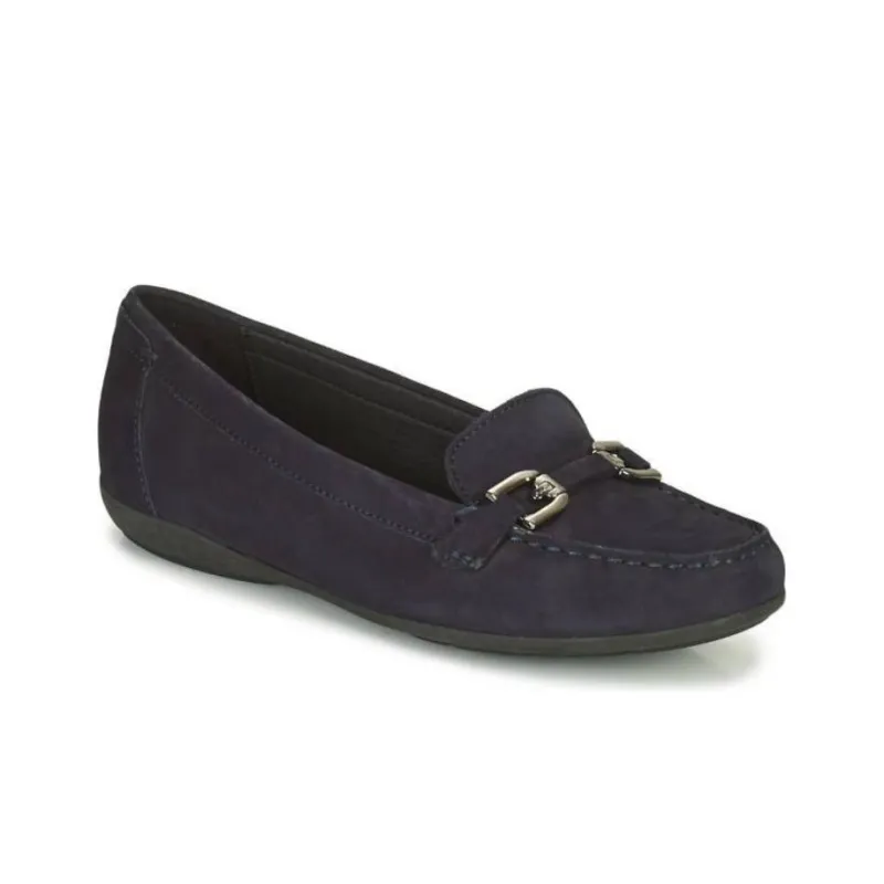 GEOX Annytah Moc Loafers Women's Marine Blue-4