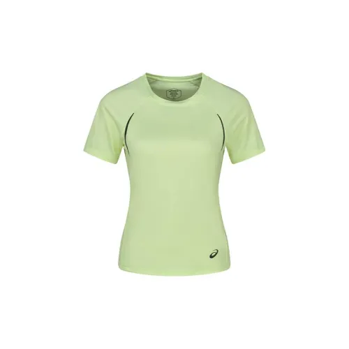 Asics T-Shirts Women's Yellow Green