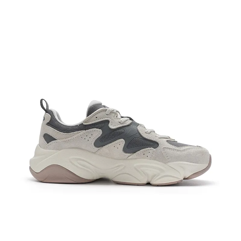 XTEP Nomadic Coverage Low Top Casual Shoes Women's Light Heather Gray/Smoke Gray-1
