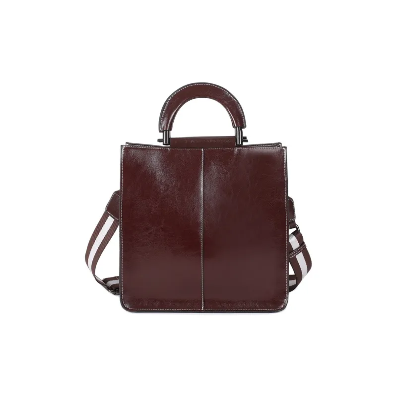 ALOENEY Genuine Leather Patchwork Cow Leather Handbag Regular Women's Green/Black/Brown/Coffee/Blue-4